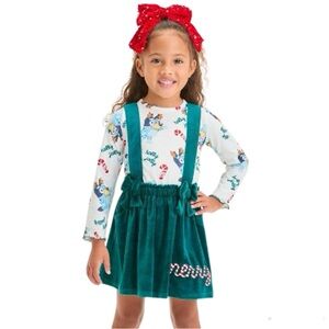 Toddler Girls' Bluey Christmas 2pc Top and Skirtall Set